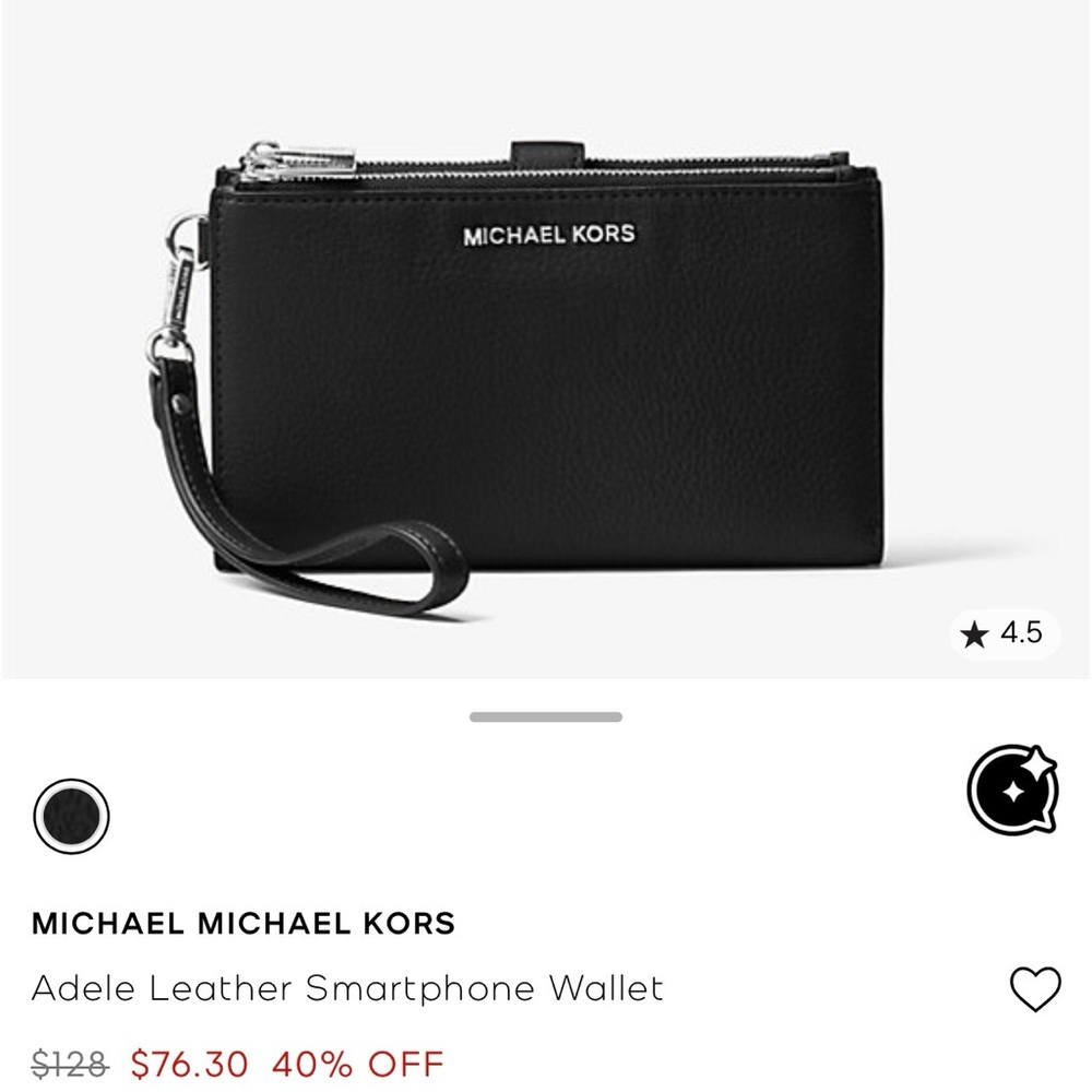 Michael Kors Adele Leather Smartphone Wallet